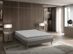 Wygodny materac z pianą pamięciową i aromatoterapią wspomagającą spokojne zasypianie Essence Grey, 80x200 cm